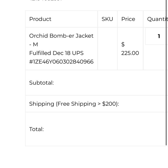 Sue Tsai Orchid bomber jacket - Picture 2 of 2